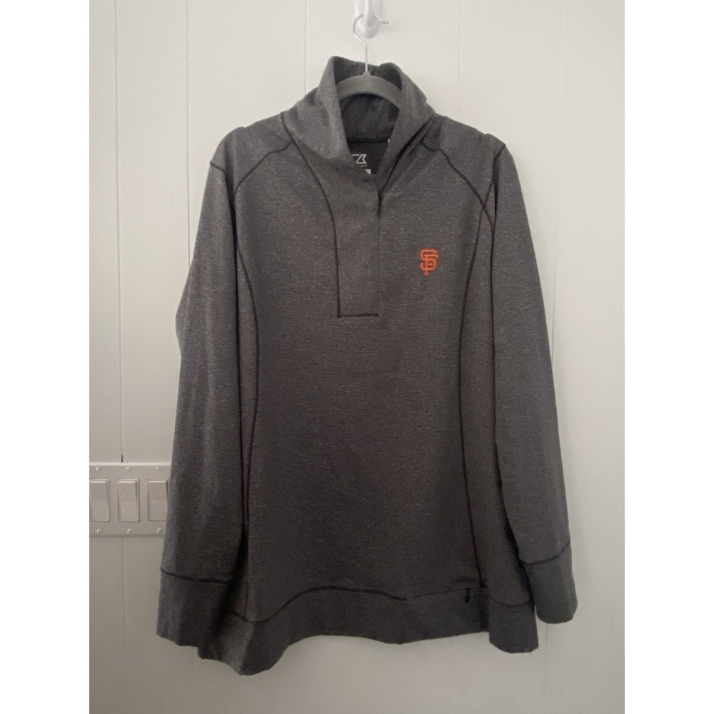 San Francisco Giants MLB Mens XXL Gray Long Sleeve‎ Sweatshirt Cutter & Buck